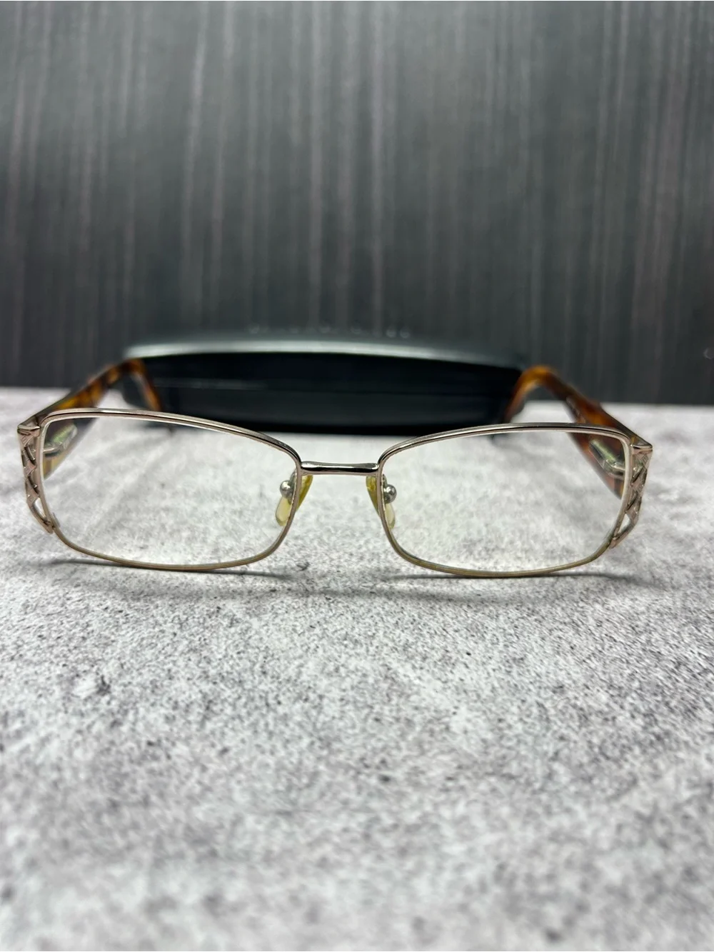 Versace MOD 1160 Eyeglasses 53-16-130 Gold Tortoise Prescription Made in Italy